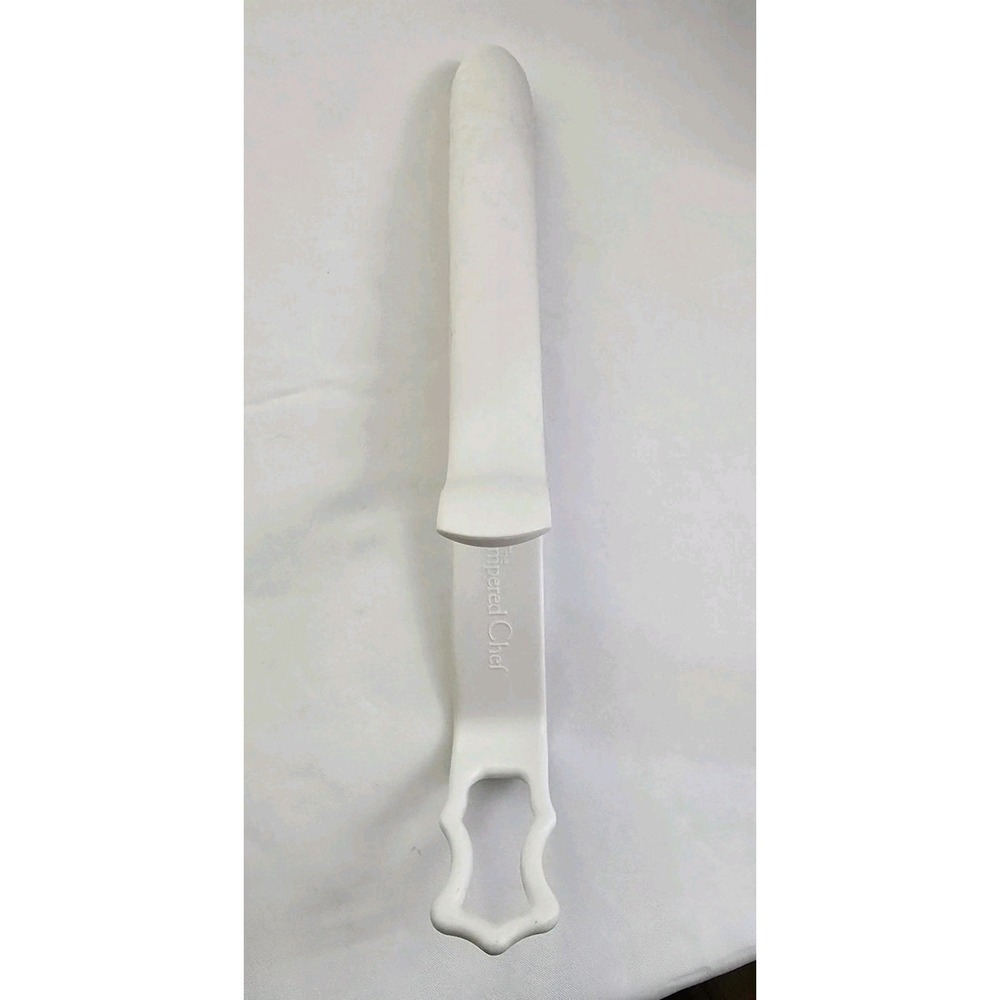 Pampered Chef Kitchen Coating Tray Tongs White From #2605
